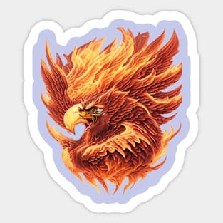 royal phoenix bird Sticker